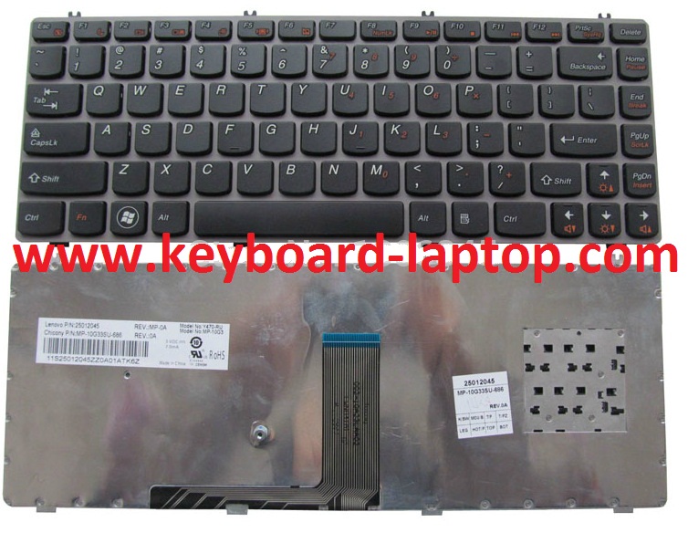 Keyboard Laptop Lenovo IdeaPad Y470 -keyboard-laptop.com