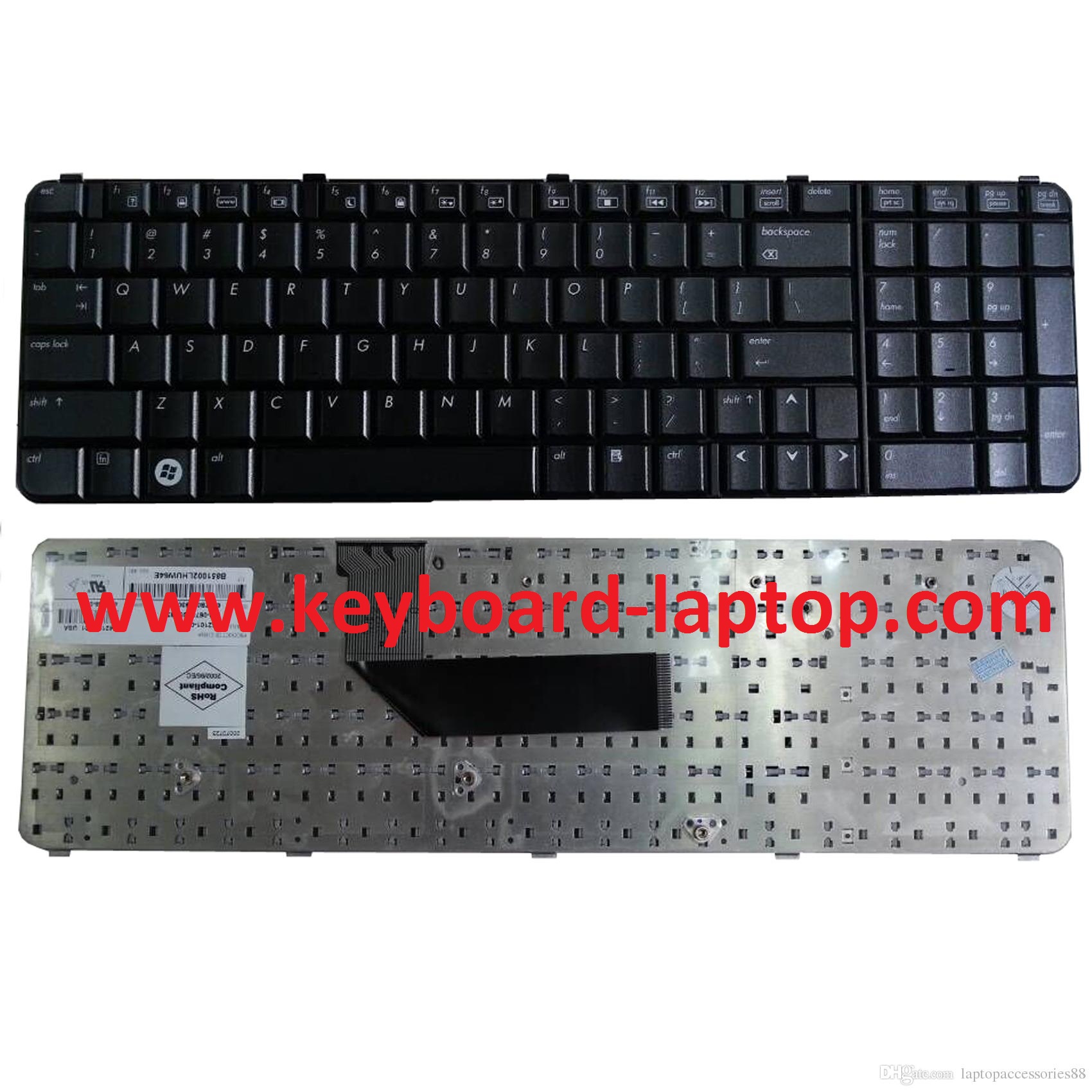 Keyboard Laptop Notebook HP Compaq Pavilion HDX9000,-keyboard-laptop.com