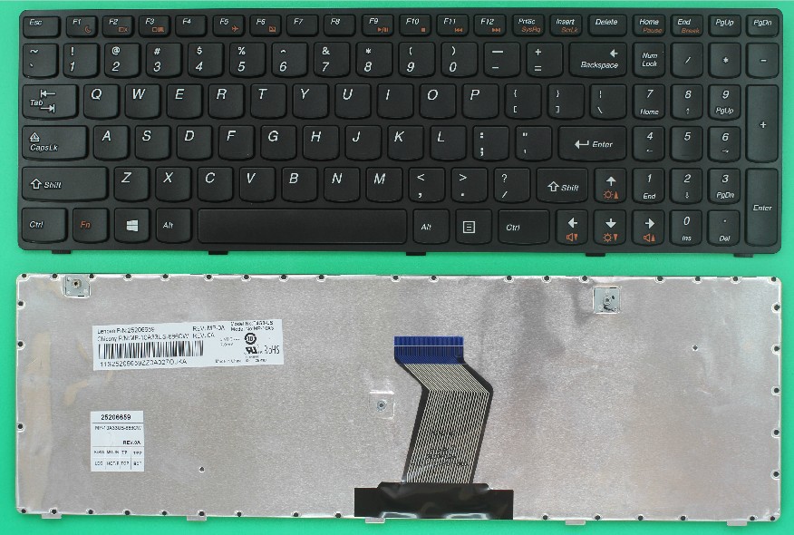 Keyboard laptop IBM Lenovo IdeaPad G580-keyboard-laptop.com